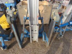 GENIE SLA10 MANUAL OPERTED HOIST / LIFT UNIT WITH FORKS. DIRECT FROM LOCAL COMPANY.