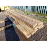 13no lengths of timber 6" x 3" approx @ 127" 3.2m length approx.