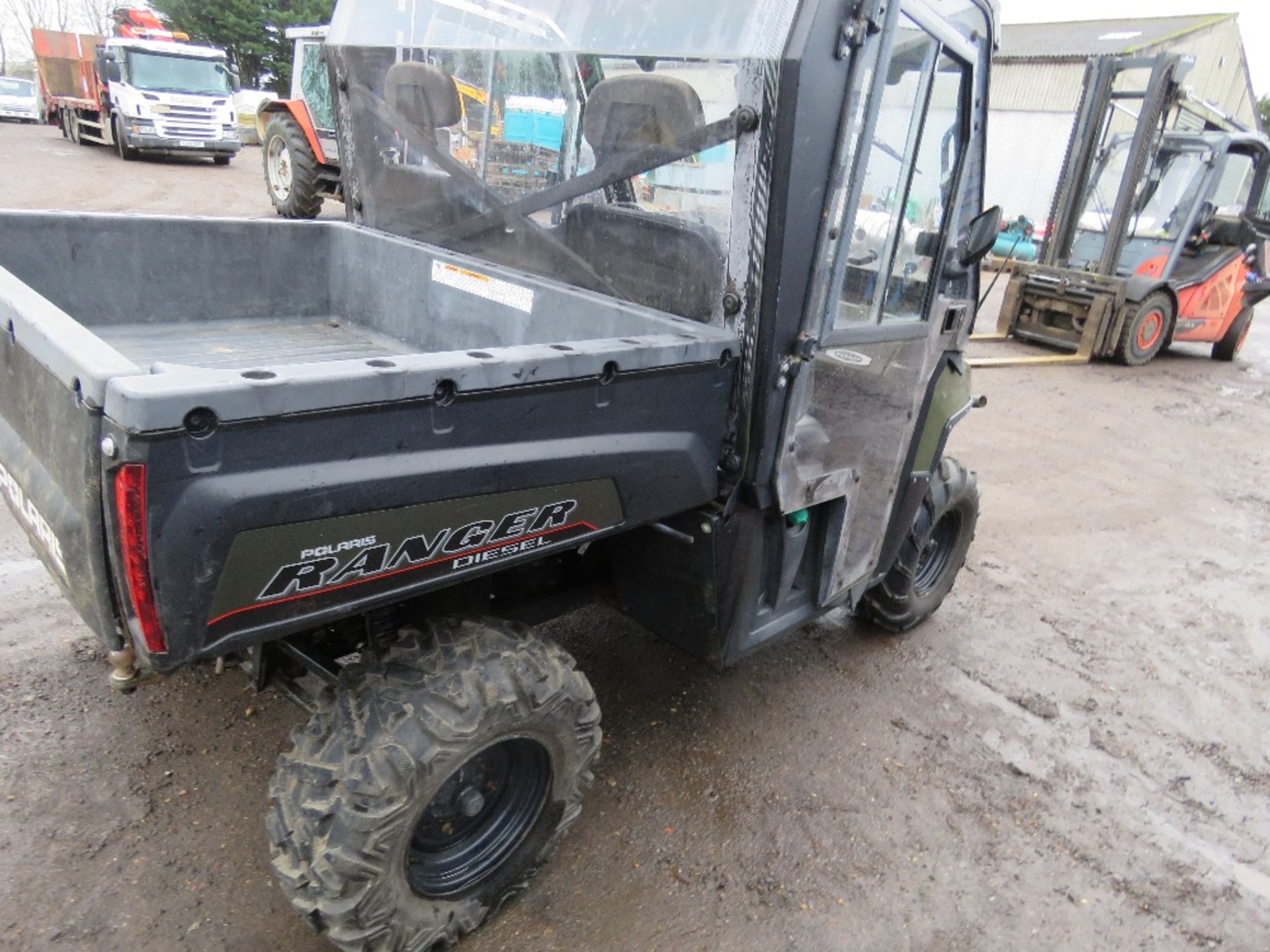 POLARIS 900D CABBED RANGER DIESEL ENGINED ROUGH TERRAIN OFF ROAD BUGGY UTILITY VEHICLE 1363 REC HOUR - Image 8 of 9