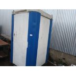 LARGE PORTABLE SITE TOILET WITH TANK UNDERNEATH. IDEAL TO USE AS IS OR CONVERT TO SHOWER POD. TH