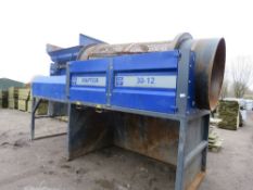 SPITFIRE RAPTOR 30-12 STATIC TROMMEL TYPE RECYCLING ROTARY SCREEN ONLY 10% BP ON THIS LOT!!