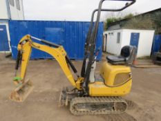 CATERPILLAR 300.9D MICRO EXCAVATOR, YEAR 2013 BUILD. 321 RECORDED HORS. WITH 5NO BUCKETS. SN:CAT3009
