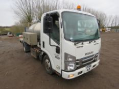 ISUZU GRAFTER N35.150 EURO 6 TOILET SERVICE TANKER TRUCK REG:PG66 WJK. WITH V5, FIRST REGISTERED 03/