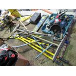 5NO HEAVY DUTY SCRAPERS PLUS A RAKE, FORK ETC. SOURCED FROM COMPANY LIQUIDATION. THIS LOT IS SOL