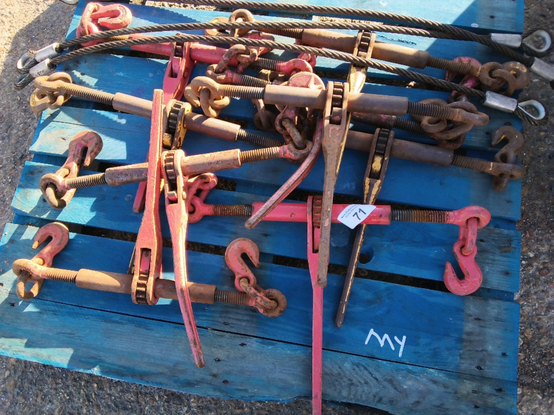 9NO USED RATCHET LOAD BINDERS / CHAIN TIGHTENERS.