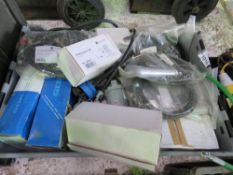 TRAY CONTAINING A LARGE AMOUNT OF DIESEL PUMPING RELATED ITEMS AND PARTS AS SHOWN.