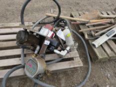 PALLET OF FUEL TRANSFER PUMPS AND RELATED ITEMS. SOURCED FROM COMPANY LIQUIDATION.