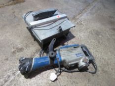 240VOLT BREAKER DRILL PLUS A TILE CUTTING SAW. THIS LOT IS SOLD UNDER THE AUCTIONEERS MARGIN SCHE
