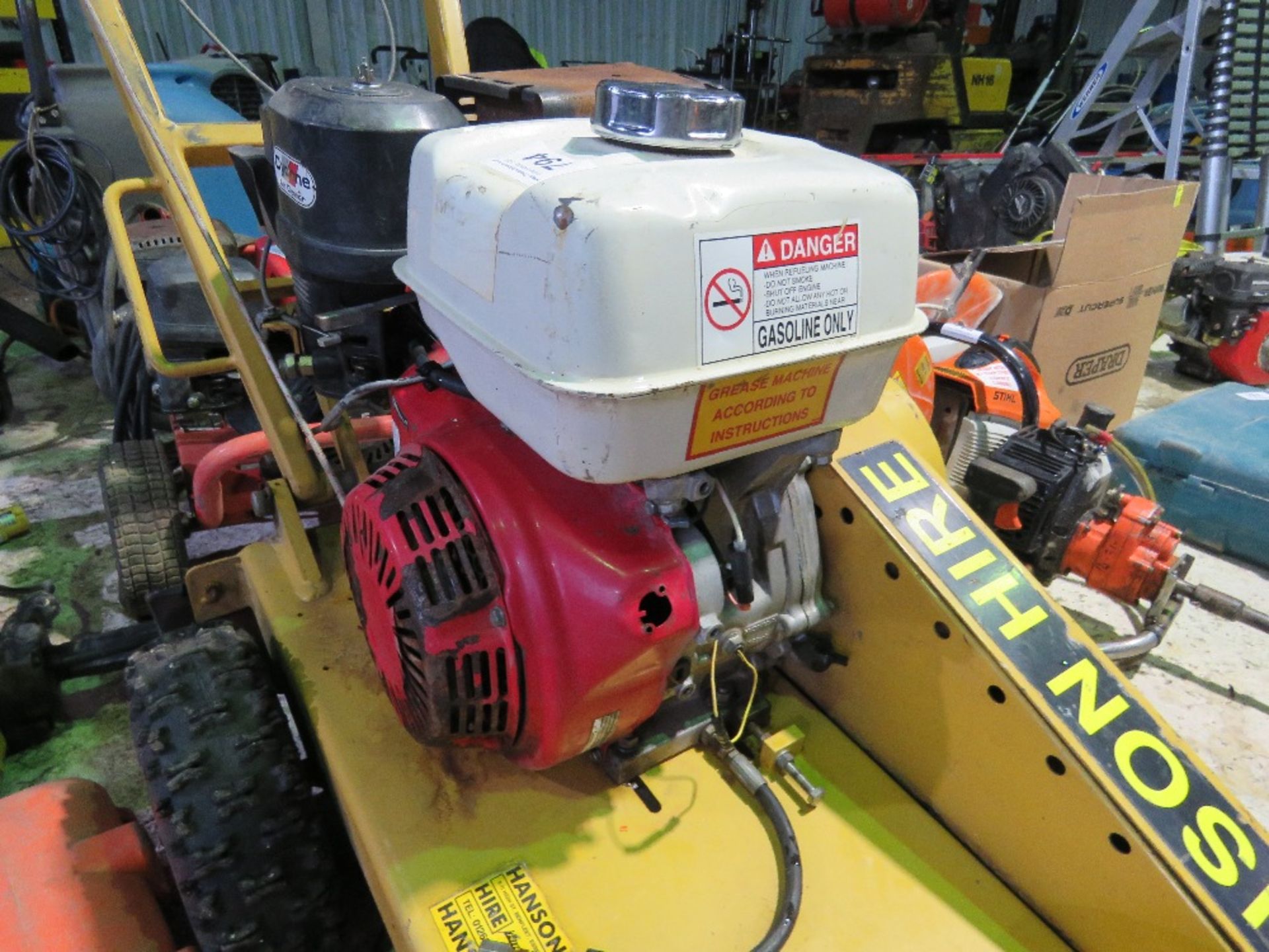 HEAVY DUTY PETROL ENGINED STUMP GRINDER. SOURCED FROM LOCAL DEPOT CLOSURE. - Image 6 of 6