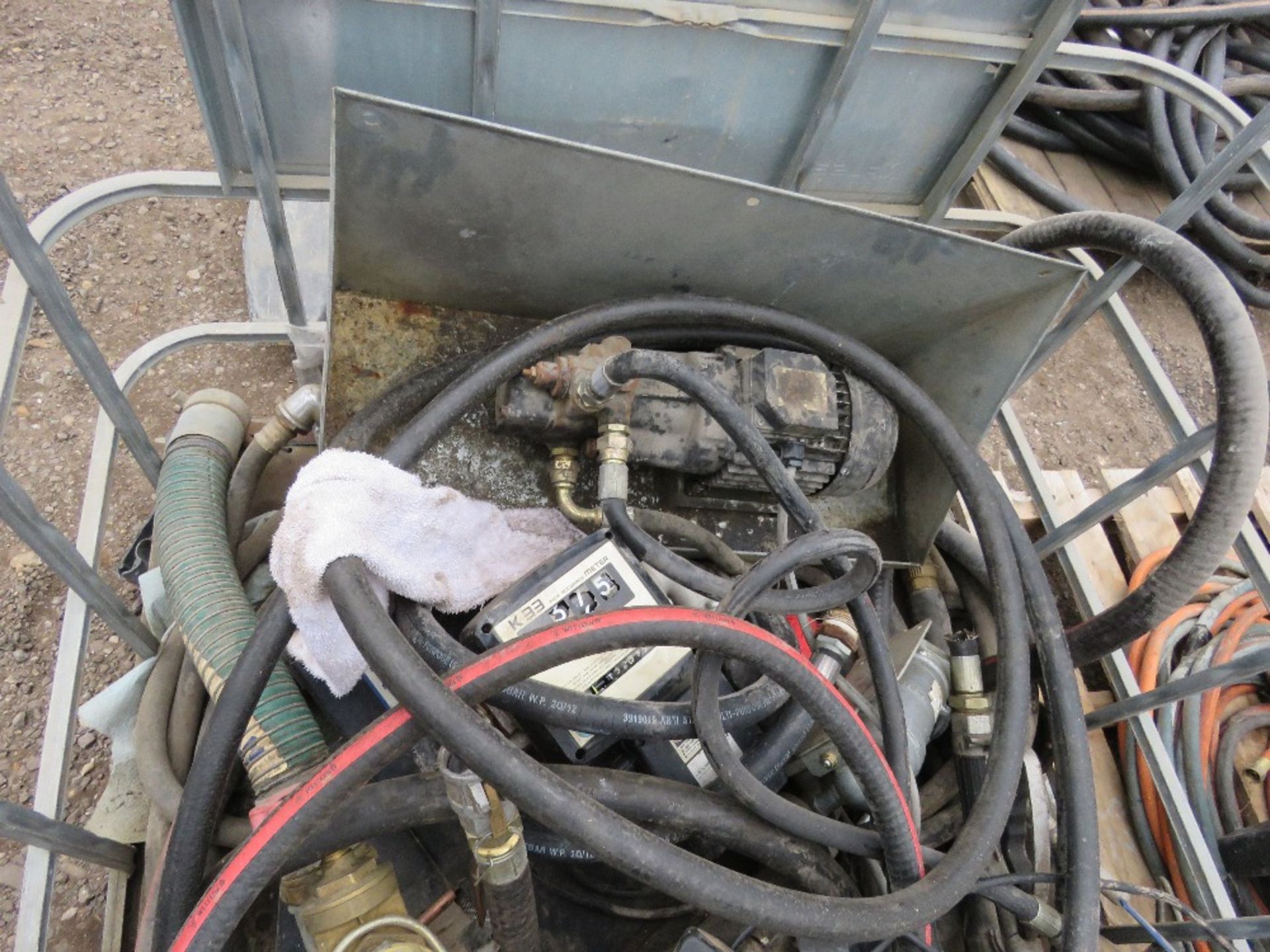 STILLAGE CONTAINING FUEL TRANSFER PUMPS AND EQUIPMENT. SOURCED FROM COMPANY LIQUIDATION. - Image 3 of 6