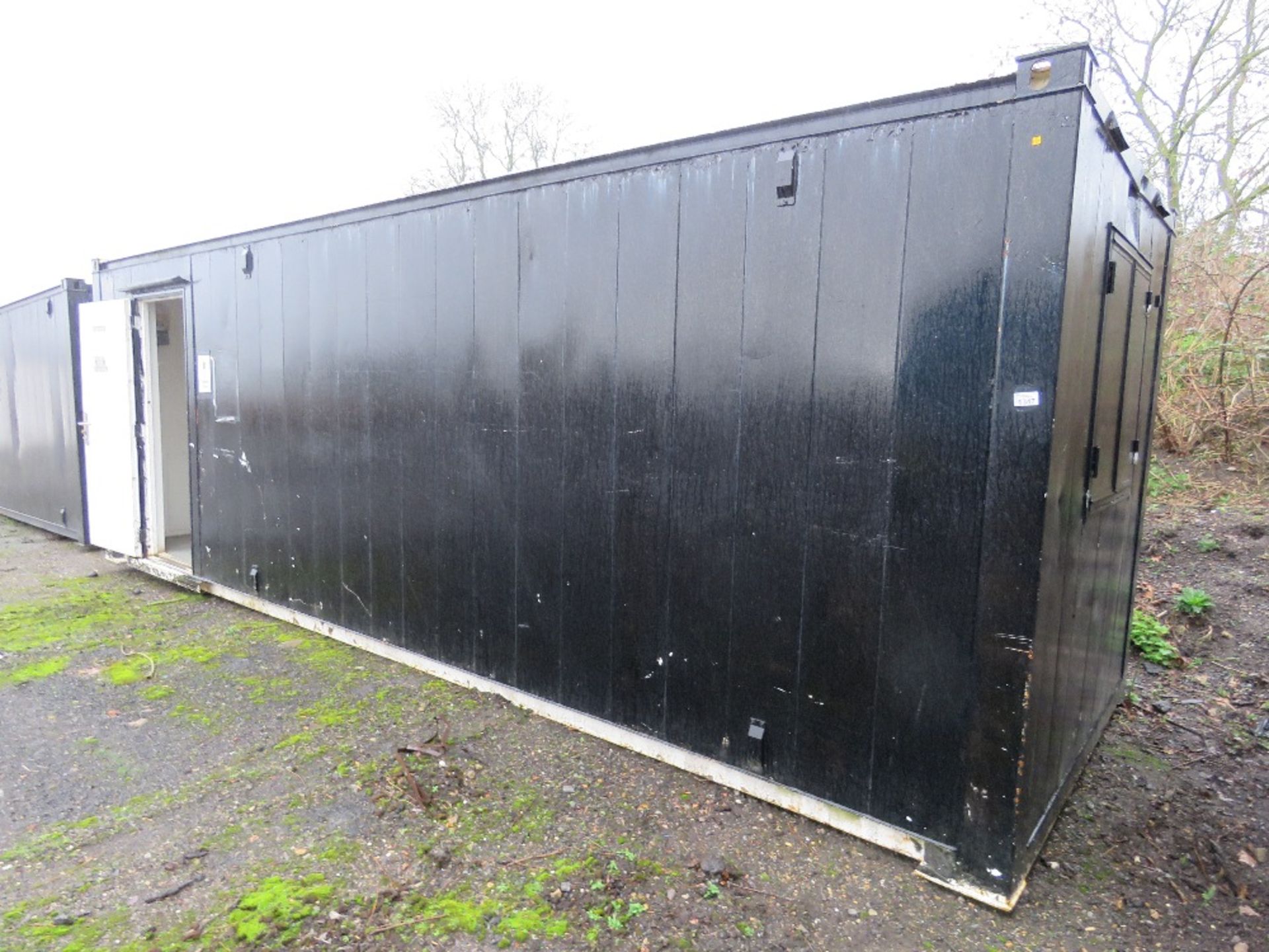 SECURE PORTABLE SITE OFFICE CONTAINER 24FT X 8FT APPROX. . SOURCED FROM COMPANY LIQUIDATION.