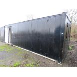 SECURE PORTABLE SITE OFFICE CONTAINER 24FT X 8FT APPROX. . SOURCED FROM COMPANY LIQUIDATION.