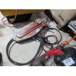 TIRFOR TYPE CABLE WINCH WITH CABLE.....THIS LOT IS SOLD UNDER THE AUCTIONEERS MARGIN SCHEME, THEREFO