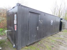 SECURE PORTABLE SITE OFFICE CONTAINER 24FT X 8FT APPROX. . SOURCED FROM COMPANY LIQUIDATION.