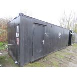 SECURE PORTABLE SITE OFFICE CONTAINER 24FT X 8FT APPROX. . SOURCED FROM COMPANY LIQUIDATION.