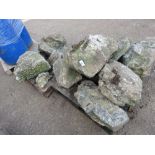 2 X PALLETS OF LARGE ROCKERY DECORATIVE STONES.....THIS LOT IS SOLD UNDER THE AUCTIONEERS MARGIN SCH
