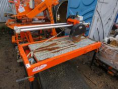 REDBAND SEGA MB120 MONO TILE SAW WITH SLIDING HEAD. RECENTLY WORKING, SURPLUS TO REQUIREMENTS.