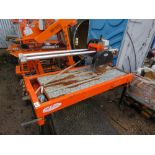 REDBAND SEGA MB120 MONO TILE SAW WITH SLIDING HEAD. RECENTLY WORKING, SURPLUS TO REQUIREMENTS.