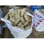 LARGE BULK BAG CONTAINING HARDWOOD FIREWOOD LOGS. ....THIS LOT IS SOLD UNDER THE AUCTIONEERS MARGIN