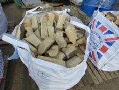 LARGE BULK BAG CONTAINING HARDWOOD FIREWOOD LOGS. ....THIS LOT IS SOLD UNDER THE AUCTIONEERS MARGIN