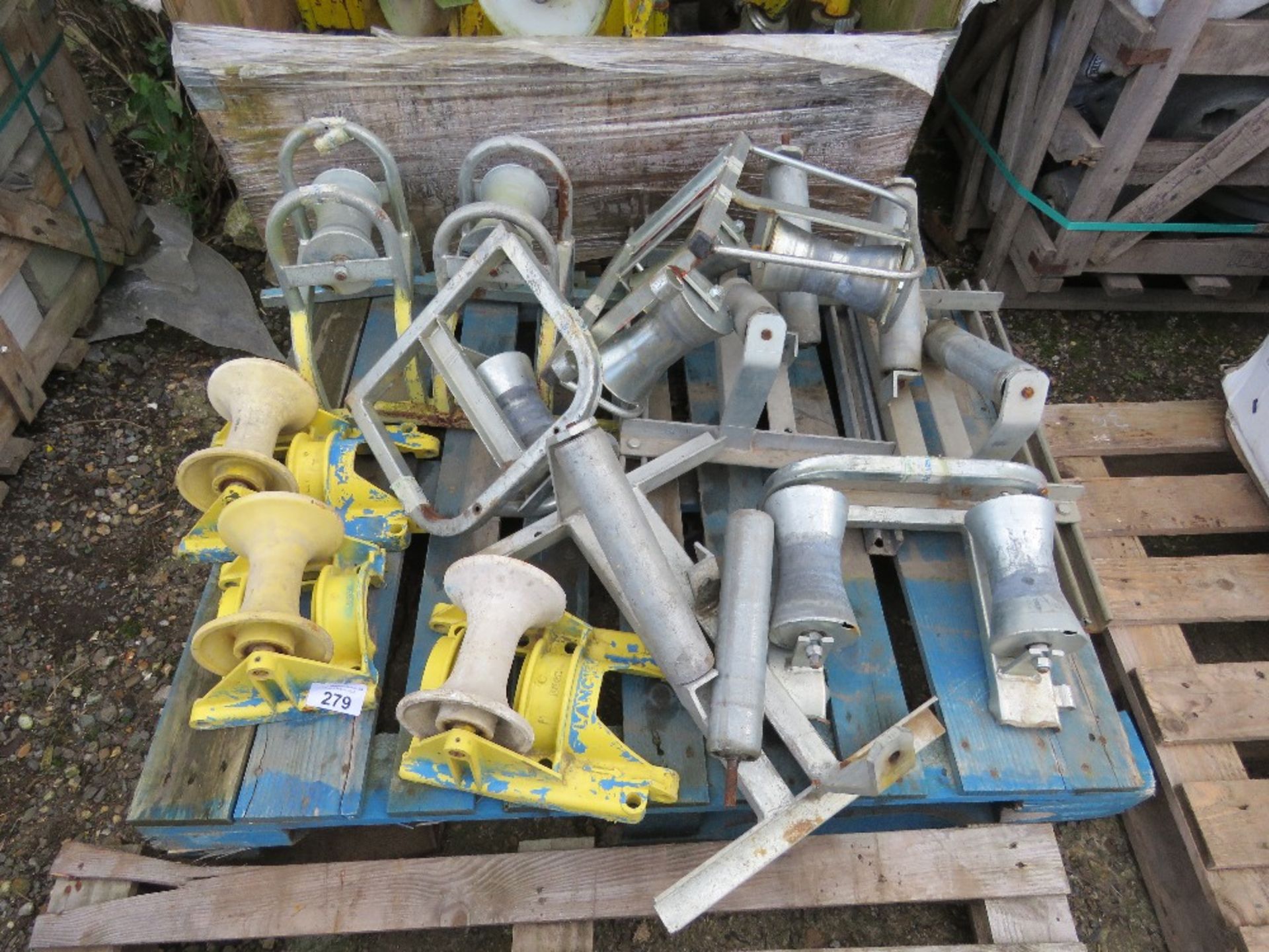 PALLET OF PIPE ROLLER STANDS. SOURCED FROM COMPANY LIQUIDATION.