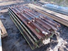 PALLET CONTAINING A LARGE QUANTITY OF 6" ROAD FORMS, 3M LENGTH APPROX.