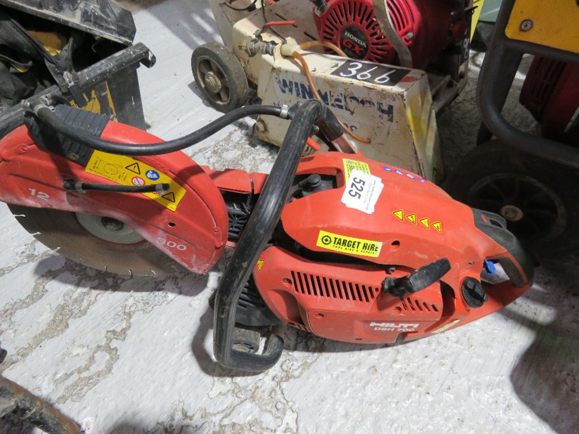 HILTI DSH700 PETROL ENGINED CUT OFF SAW WITH BLADE. SOURCED FROM LOCAL DEPOT CLOSURE.