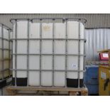 2NO IBC PLASTIC PALLET TANKS. THIS LOT IS SOLD UNDER THE AUCTIONEERS MARGIN SCHEME, THEREFORE NO