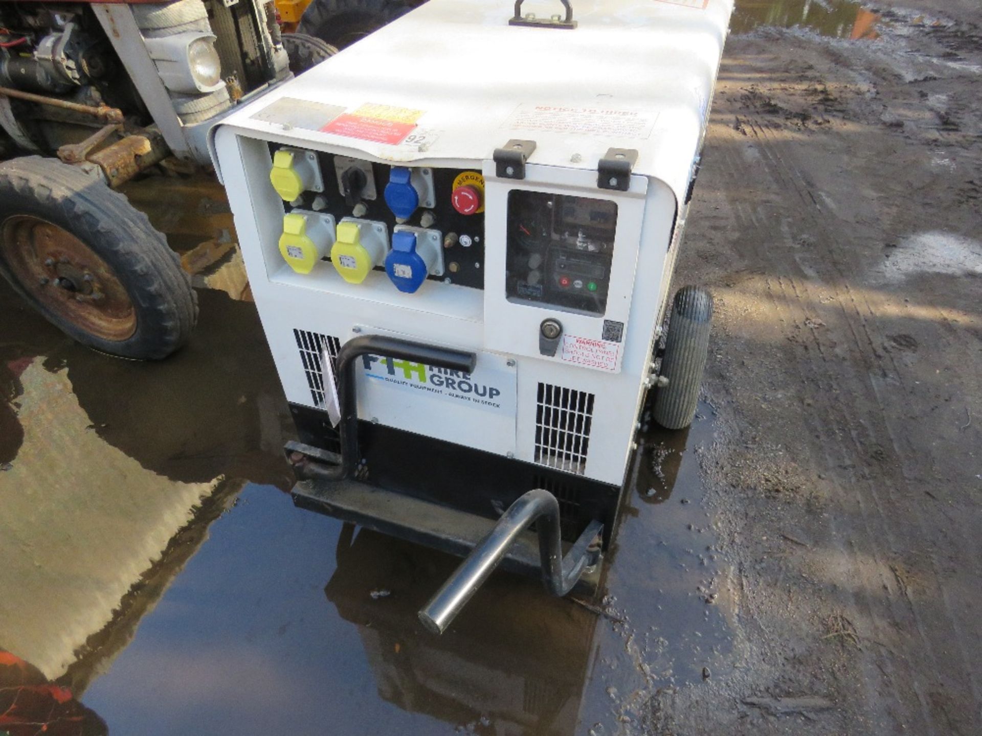 STEHILL 10KVA BARROW GENERATOR. WHEN TESTED WAS SEEN TO RUN AND SHOWED POWER ON GUAGE. KUBOTA ENGINE - Image 2 of 10