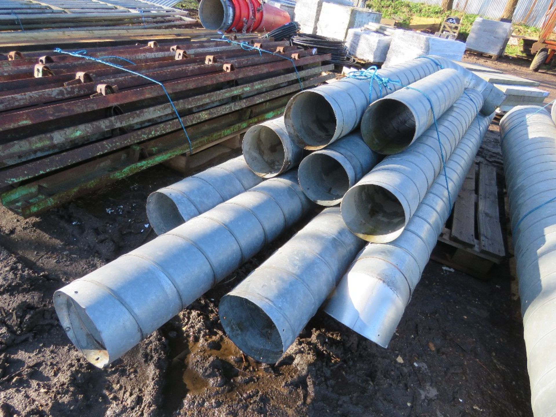 QUANTITY OF STEEL DUCTING TUBES, 8" APPROX DIAMETER. - Image 2 of 4