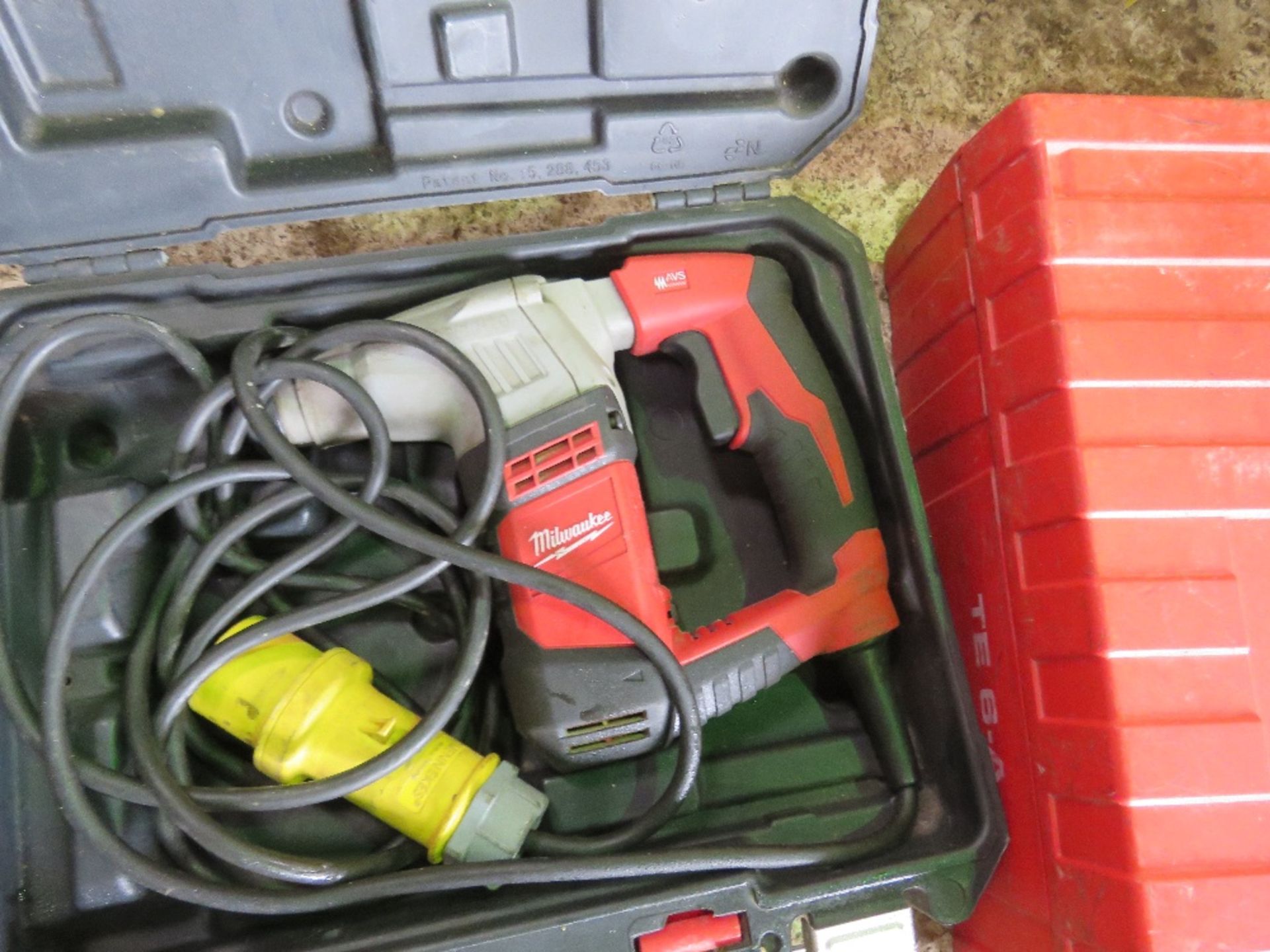 2NO MILWAUKEE BREAKER DRILLS, 110VOLT, LARGE AND SMALL. - Image 3 of 5