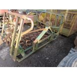 FOLDING FRASS HARROW SET, TRACTOR MOUNTED, 12FT WIDTH APPROX.