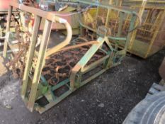 FOLDING FRASS HARROW SET, TRACTOR MOUNTED, 12FT WIDTH APPROX.