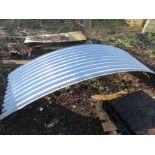2NO CORRUGATED CURVED ROOF SHEETS. THIS LOT IS SOLD UNDER THE AUCTIONEERS MARGIN SCHEME, THEREFOR