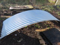 2NO CORRUGATED CURVED ROOF SHEETS. THIS LOT IS SOLD UNDER THE AUCTIONEERS MARGIN SCHEME, THEREFOR
