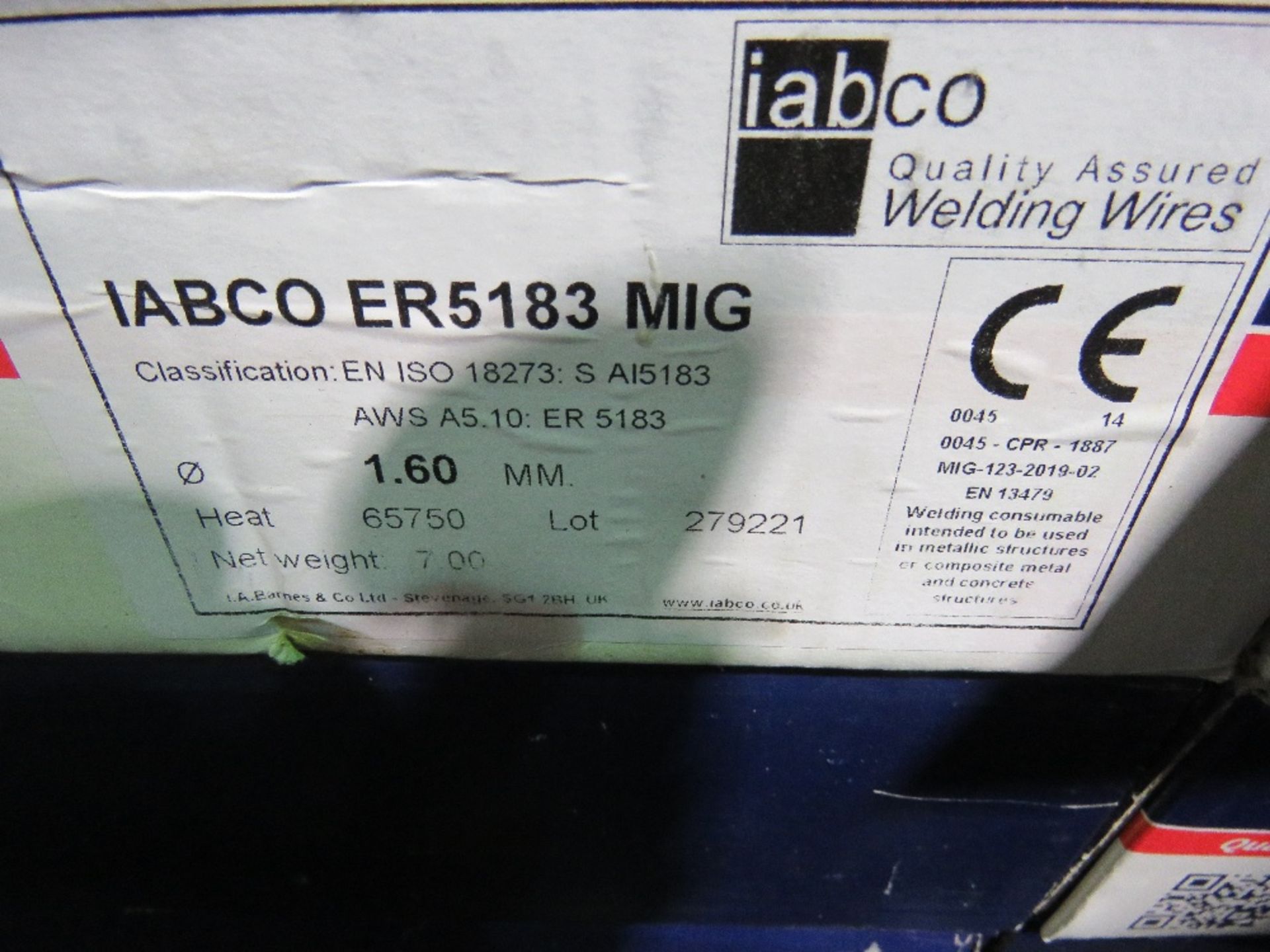 17NO ROLLS OF MIG WELDING WIRE, 1.6MM GUAGE. MAINLY IABCO MAKE. SOURCED FROM WORKSHOP CLOSURE. - Image 5 of 5