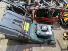 HAYTER HARRIER ROLLER MOWER WITH COLLECTOR. THIS LOT IS SOLD UNDER THE AUCTIONEERS MARGIN SCHEME,