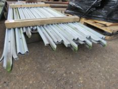 QUANTITY OF GALVANISED PALLISADE FENCING PALES 2.04M LENGTH APPROX.