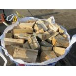 LARGE BULK BAG CONTAINING HARDWOOD LOGS. ....THIS LOT IS SOLD UNDER THE AUCTIONEERS MARGIN SCHEME, T