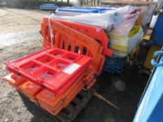 ASSORTED PLASTIC BARRIERS.. SOURCED FROM COMPANY LIQUIDATION.