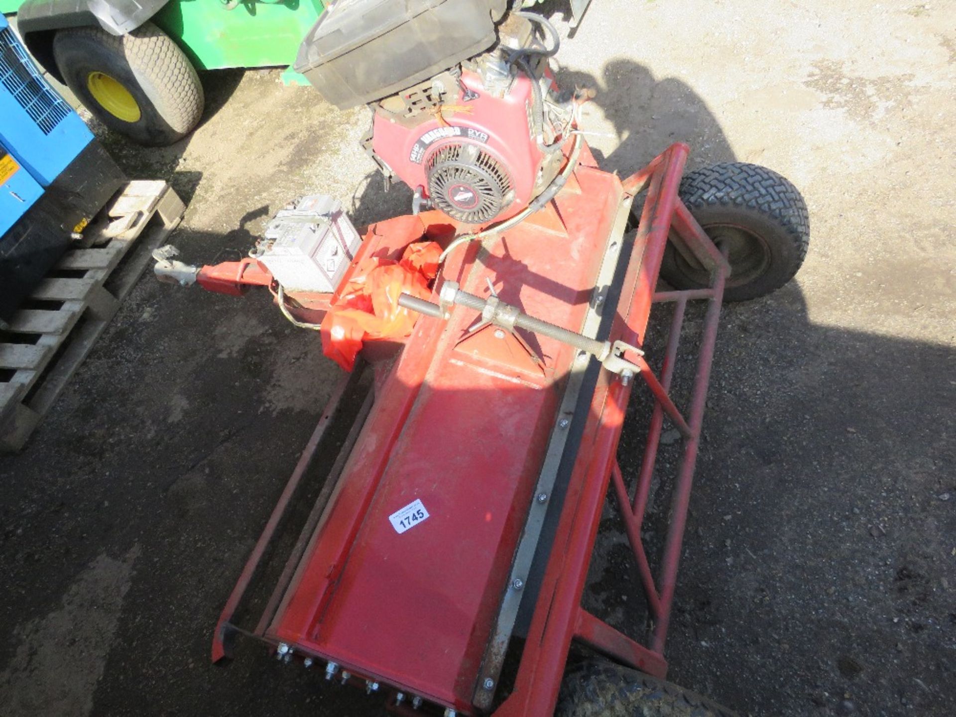 LOGIC HEAVY DUTY PETROL ENGINED TOWED QUAD BIKE FLAIL MOWER. WHEN TESTED WAS SEEN TO START, RUN AND - Image 2 of 4