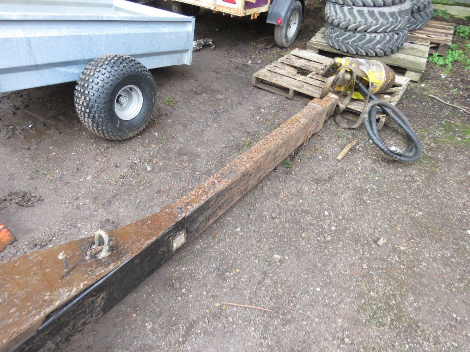 TELESCOPIC CRANE JIB ATTACHMENT FOR EXCAVATOR, 60MM PINS, 10FT CLOSED LENGTH APPROX. - Image 2 of 5
