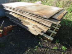 STACK OF PRE USED PLYWOOD SHEETS / BOARDS 23NO IN TOTAL APPROX.