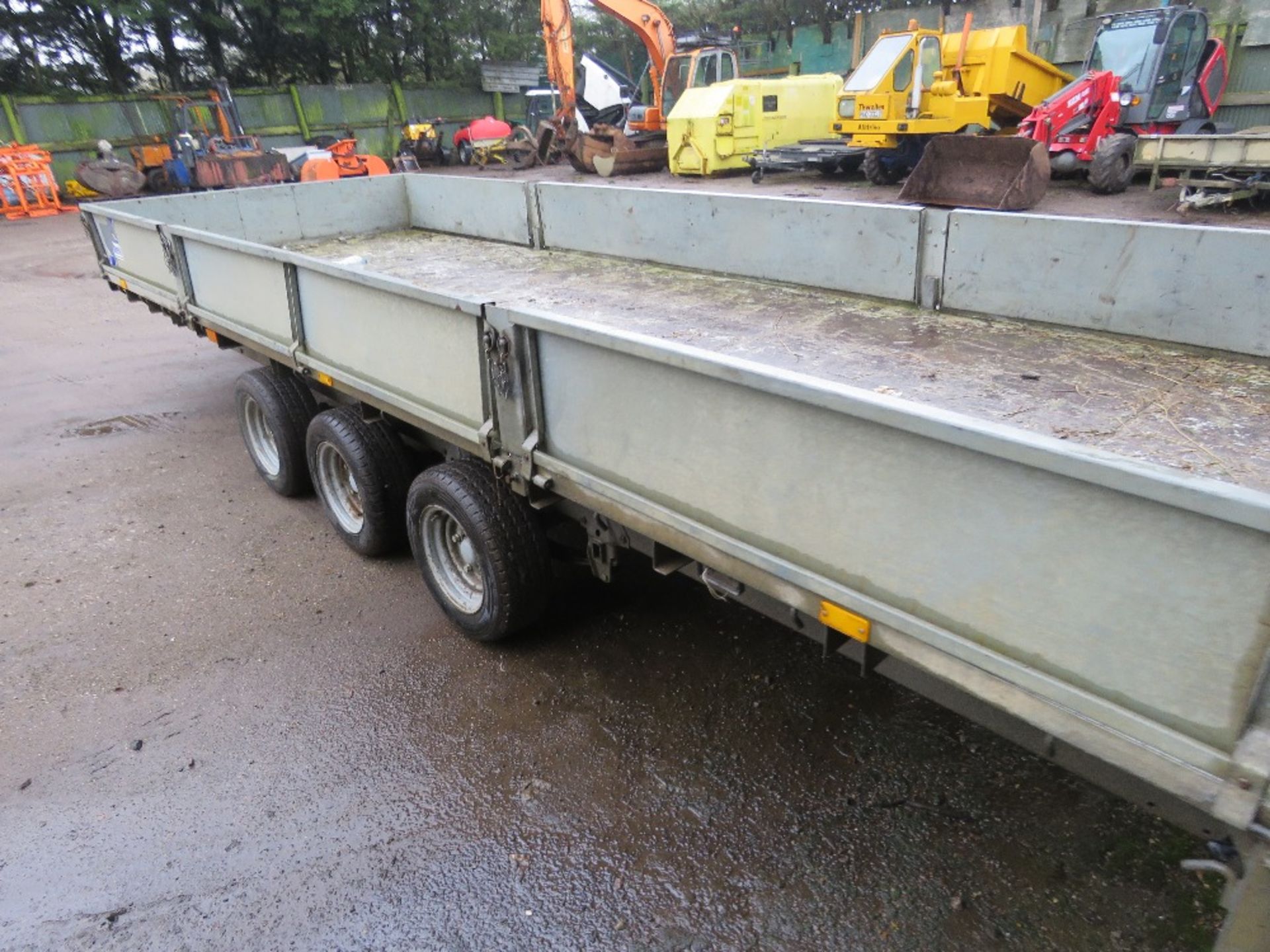 IFOR WILLIAMS LM186G3 TRIAXLED PLANT TRAILER. 18FT LENGTH X 6FT WIDTH WITH SIDES. SN:SCK800000C50854 - Image 10 of 13