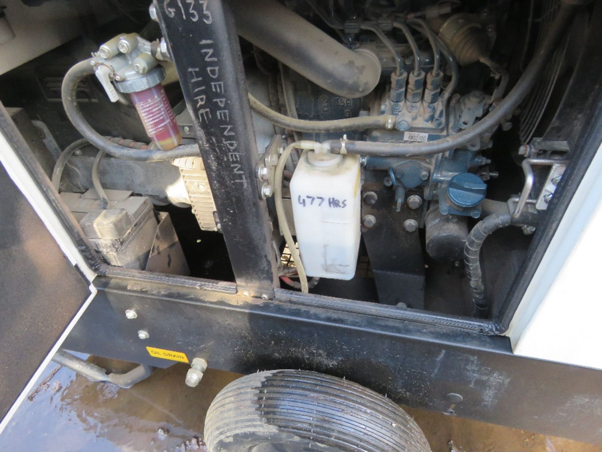 STEHILL 10KVA BARROW GENERATOR. WHEN TESTED WAS SEEN TO RUN AND SHOWED POWER ON GUAGE. KUBOTA ENGINE - Image 3 of 10