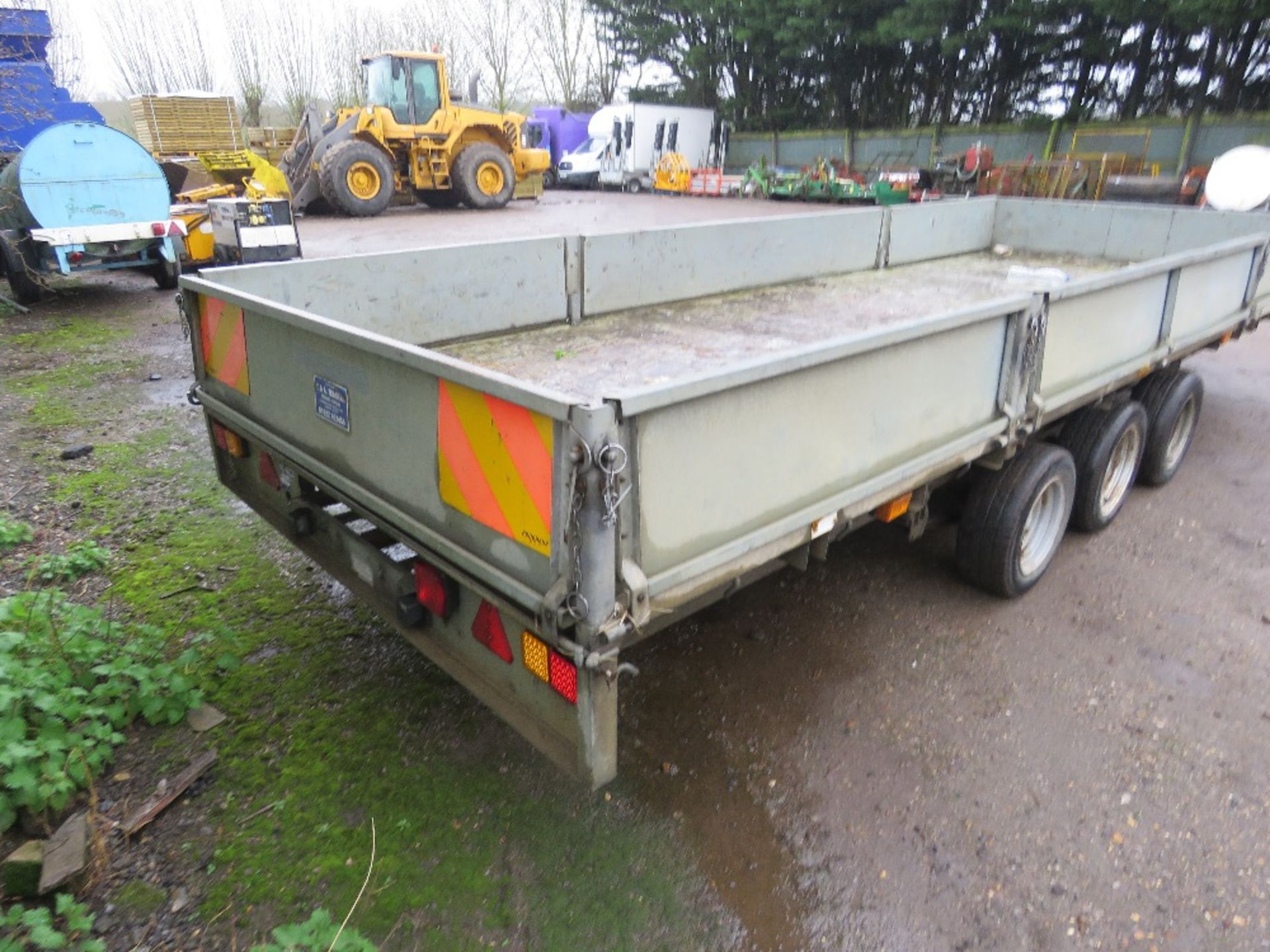 IFOR WILLIAMS LM186G3 TRIAXLED PLANT TRAILER. 18FT LENGTH X 6FT WIDTH WITH SIDES. SN:SCK800000C50854 - Image 6 of 13