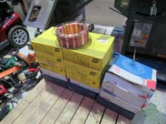 14NO ROLLS OF MIG WELDING WIRE, 1.2MM GUAGE. ESAB AND OTHER MAKES. SOURCED FROM WORKSHOP CLOSURE.