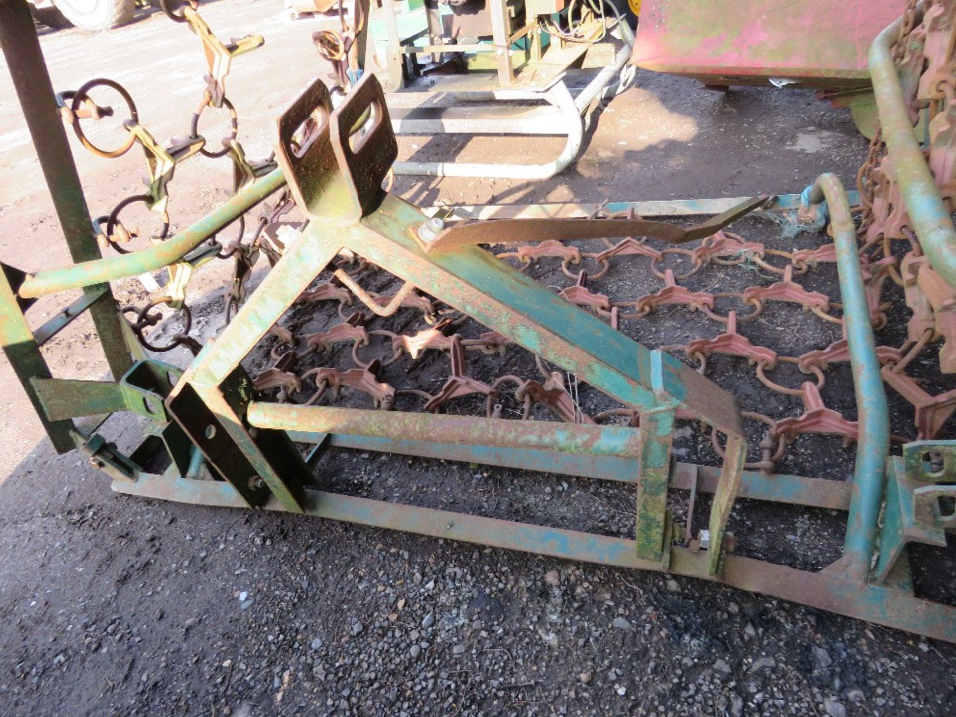 FOLDING FRASS HARROW SET, TRACTOR MOUNTED, 12FT WIDTH APPROX. - Image 5 of 6