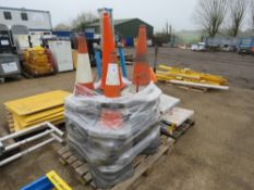 PALLET OF ROAD CONES.