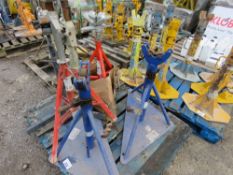 5NO ADJUSTABLE PIPE STANDS. SOURCED FROM COMPANY LIQUIDATION.